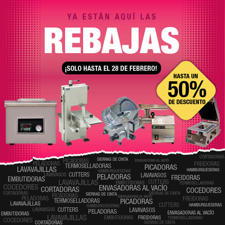 Rebajas 2025. Hasta 50% en maquinaria de alimentación y hostelería